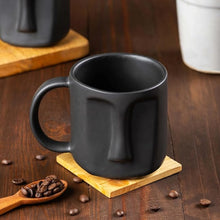 Expression Face-Shaped Ceramic Coffee Mug Set of 2 - (400ml Each)