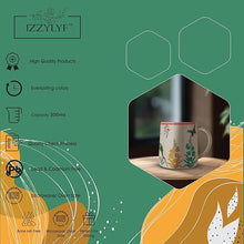 Printed Green Deer Coffee Mug Set (300ml Each)