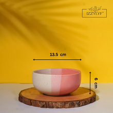 IZZYLYF Tritone Matte Ceramic Bowl