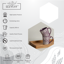 Leaf Design Ceramic Coffee Mug (200ml each)