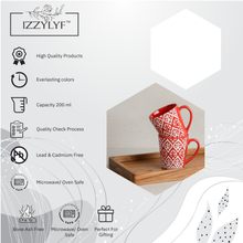 Leaf Design Ceramic Coffee Mug (200ml each)