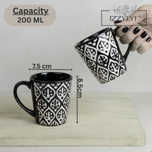 Leaf Design Ceramic Coffee Mug (200ml each)