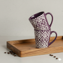 Leaf Design Ceramic Coffee Mug (200ml each)