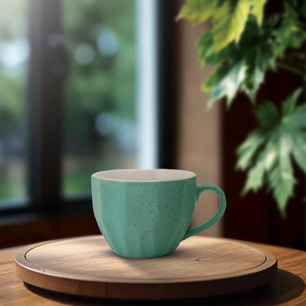 Diamond-Cut Cappuccino Coffee Cup (Set of 6)