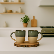 Rustic Charm' Ceramic Coffee Mugs Set of 2 by IZZYLYF