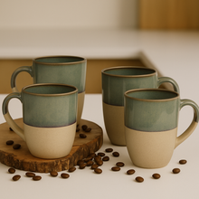 Rustic Charm' Ceramic Coffee Mugs Set of 2 by IZZYLYF